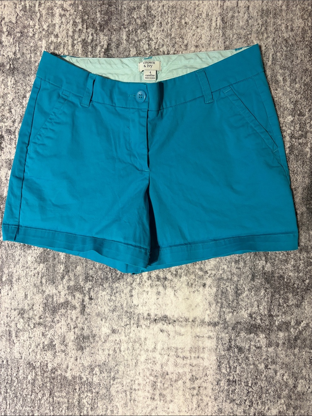 Women’s Crown & Ivy blue Mid-Rise Shorts size 4